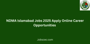 NDMA Islamabad Jobs 2025 Apply Online Career Opportunities
